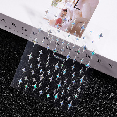 Αυτοκόλλητο νυχιών 1 φύλλου τρισδιάστατο 5D Lovely Cute Bubble Αυτοκόλλητο νυχιών Fashion Nail Art Design Διακοσμητικό αυτοκόλλητο