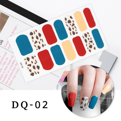 Νέα Fashion Nail Art αυτοκόλλητα Πολύχρωμα αυτοκόλλητα με πλήρες κάλυμμα για μανικιούρ Χριστουγεννιάτικα δώρα Αυτοκόλλητα νυχιών