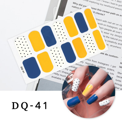 Νέα Fashion Nail Art αυτοκόλλητα Πολύχρωμα αυτοκόλλητα με πλήρες κάλυμμα για μανικιούρ Χριστουγεννιάτικα δώρα Αυτοκόλλητα νυχιών