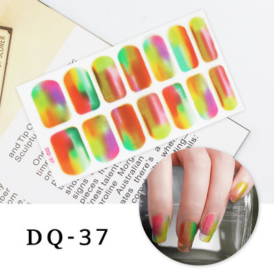 Νέα Fashion Nail Art αυτοκόλλητα Πολύχρωμα αυτοκόλλητα με πλήρες κάλυμμα για μανικιούρ Χριστουγεννιάτικα δώρα Αυτοκόλλητα νυχιών