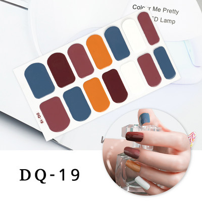 Νέα Fashion Nail Art αυτοκόλλητα Πολύχρωμα αυτοκόλλητα με πλήρες κάλυμμα για μανικιούρ Χριστουγεννιάτικα δώρα Αυτοκόλλητα νυχιών