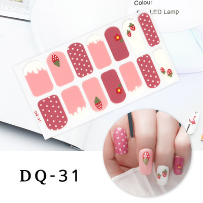 Νέα Fashion Nail Art αυτοκόλλητα Πολύχρωμα αυτοκόλλητα με πλήρες κάλυμμα για μανικιούρ Χριστουγεννιάτικα δώρα Αυτοκόλλητα νυχιών