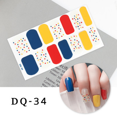 Νέα Fashion Nail Art αυτοκόλλητα Πολύχρωμα αυτοκόλλητα με πλήρες κάλυμμα για μανικιούρ Χριστουγεννιάτικα δώρα Αυτοκόλλητα νυχιών