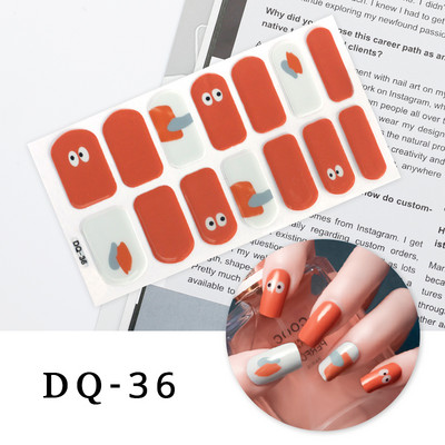 Νέα Fashion Nail Art αυτοκόλλητα Πολύχρωμα αυτοκόλλητα με πλήρες κάλυμμα για μανικιούρ Χριστουγεννιάτικα δώρα Αυτοκόλλητα νυχιών