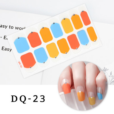 Νέα Fashion Nail Art αυτοκόλλητα Πολύχρωμα αυτοκόλλητα με πλήρες κάλυμμα για μανικιούρ Χριστουγεννιάτικα δώρα Αυτοκόλλητα νυχιών