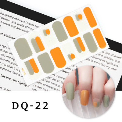 Νέα Fashion Nail Art αυτοκόλλητα Πολύχρωμα αυτοκόλλητα με πλήρες κάλυμμα για μανικιούρ Χριστουγεννιάτικα δώρα Αυτοκόλλητα νυχιών