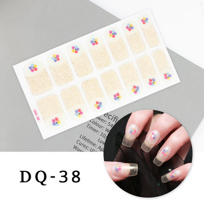 Νέα Fashion Nail Art αυτοκόλλητα Πολύχρωμα αυτοκόλλητα με πλήρες κάλυμμα για μανικιούρ Χριστουγεννιάτικα δώρα Αυτοκόλλητα νυχιών