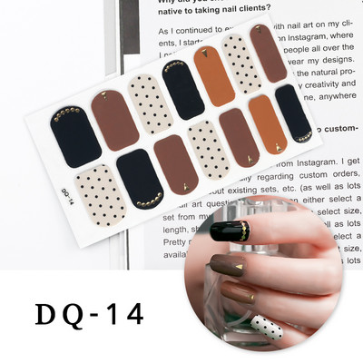 Νέα Fashion Nail Art αυτοκόλλητα Πολύχρωμα αυτοκόλλητα με πλήρες κάλυμμα για μανικιούρ Χριστουγεννιάτικα δώρα Αυτοκόλλητα νυχιών