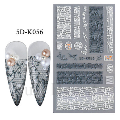 Kollane Mimosa 5D Küünekleebised Reljeefsed Lilled Küüned Kleebised Dekoratsioon Akrüül Liim Liugurid Kevadkarikakra maniküür LA5D-K228