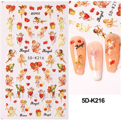 Kollane Mimosa 5D Küünekleebised Reljeefsed Lilled Küüned Kleebised Dekoratsioon Akrüül Liim Liugurid Kevadkarikakra maniküür LA5D-K228