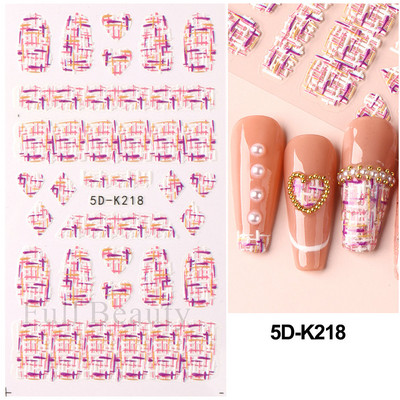 Kollane Mimosa 5D Küünekleebised Reljeefsed Lilled Küüned Kleebised Dekoratsioon Akrüül Liim Liugurid Kevadkarikakra maniküür LA5D-K228