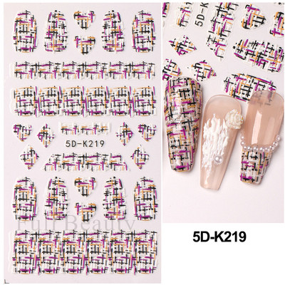 Kollane Mimosa 5D Küünekleebised Reljeefsed Lilled Küüned Kleebised Dekoratsioon Akrüül Liim Liugurid Kevadkarikakra maniküür LA5D-K228