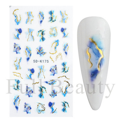 Kollane Mimosa 5D Küünekleebised Reljeefsed Lilled Küüned Kleebised Dekoratsioon Akrüül Liim Liugurid Kevadkarikakra maniküür LA5D-K228