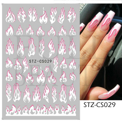 Τρισδιάστατα μωβ λουλούδια αυτοκόλλητα ολισθητήρες για νύχια Κομψά φύλλα με λουλουδάτο σχέδιο Διακόσμηση νυχιών Αξεσουάρ σχεδίασης GLF666