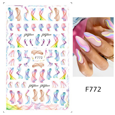 Αυτοκόλλητα νυχιών 5D Tulips White Camellia ανάγλυφο ανάγλυφο ορχιδέα Floral φύλλα λουλούδια σκαλιστά συρόμενα τζελ βερνίκι Decortion SASTZ-5D26