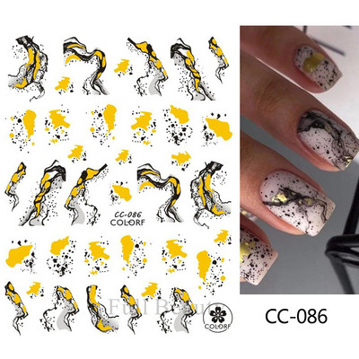 Αυτοκόλλητα νυχιών 5D Tulips White Camellia ανάγλυφο ανάγλυφο ορχιδέα Floral φύλλα λουλούδια σκαλιστά συρόμενα τζελ βερνίκι Decortion SASTZ-5D26