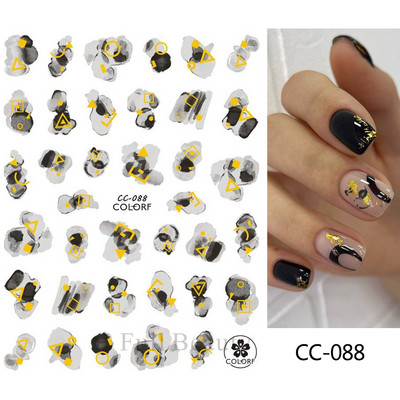 Αυτοκόλλητα νυχιών 5D Tulips White Camellia ανάγλυφο ανάγλυφο ορχιδέα Floral φύλλα λουλούδια σκαλιστά συρόμενα τζελ βερνίκι Decortion SASTZ-5D26