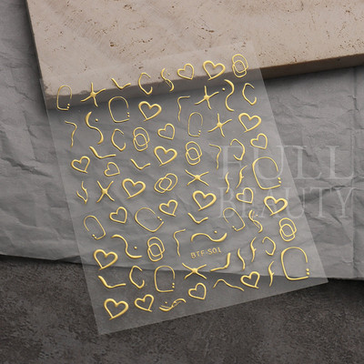 The Leopard Tiger Nails Stickers 3D Bronzing Rose Gold Black Zebra Wildlife Prints Sliders Nail Art Decoration #BTF-S08