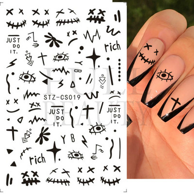 The Leopard Tiger Nails Stickers 3D Bronzing Rose Gold Black Zebra Wildlife Prints Sliders Nail Art Decoration #BTF-S08