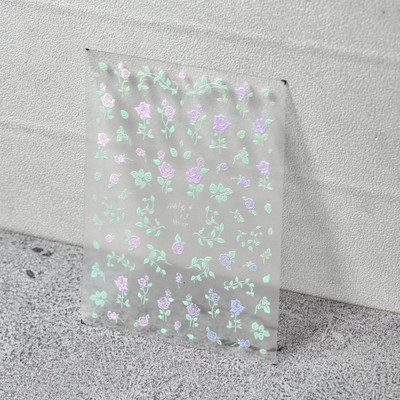 Nail Art Daisy Päikeseõie Foolium Paber Transfer 4*100CM Küünekleebised ja Kleebised Disain DIY liugurid Decor Foils Maniküür Suvine