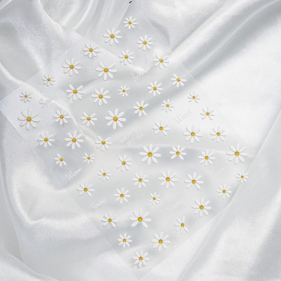 Nail Art Daisy Päikeseõie Foolium Paber Transfer 4*100CM Küünekleebised ja Kleebised Disain DIY liugurid Decor Foils Maniküür Suvine