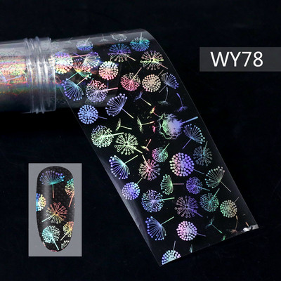 Nail Art Daisy Päikeseõie Foolium Paber Transfer 4*100CM Küünekleebised ja Kleebised Disain DIY liugurid Decor Foils Maniküür Suvine