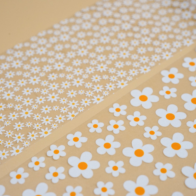 Nail Art Daisy Päikeseõie Foolium Paber Transfer 4*100CM Küünekleebised ja Kleebised Disain DIY liugurid Decor Foils Maniküür Suvine