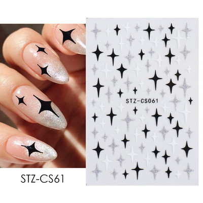 Magic Eyes Nael Kleebised Mystic Witch Värvilised silmad Gooti disain Liugurid Maniküür Isekleepuv kaunistus Aplikatsioon NTSTZ-CS157