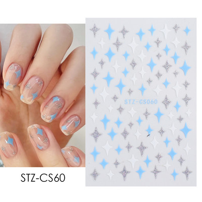 Magic Eyes Nael Kleebised Mystic Witch Värvilised silmad Gooti disain Liugurid Maniküür Isekleepuv kaunistus Aplikatsioon NTSTZ-CS157