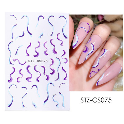 Magic Eyes Nael Kleebised Mystic Witch Värvilised silmad Gooti disain Liugurid Maniküür Isekleepuv kaunistus Aplikatsioon NTSTZ-CS157