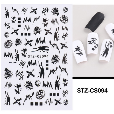 Magic Eyes Nael Kleebised Mystic Witch Värvilised silmad Gooti disain Liugurid Maniküür Isekleepuv kaunistus Aplikatsioon NTSTZ-CS157