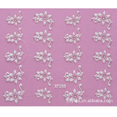 3D DIY Flower Design Nails Transfer Art Αυτοκόλλητο Lady Women Εργαλεία μανικιούρ Περιτυλίγματα νυχιών Διακόσμηση χαλκομανιών Χονδρική