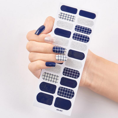 Uus toode Täiskattega küünekleebised Küüneotsad Maniküüri kaunistus Disainer Isekleepuv maniküür Creative Nailart Tips TSLM1