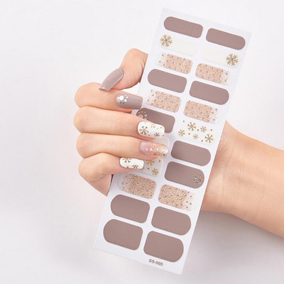 Uus toode Täiskattega küünekleebised Küüneotsad Maniküüri kaunistus Disainer Isekleepuv maniküür Creative Nailart Tips TSLM1