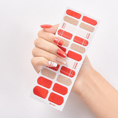 Uus toode Täiskattega küünekleebised Küüneotsad Maniküüri kaunistus Disainer Isekleepuv maniküür Creative Nailart Tips TSLM1