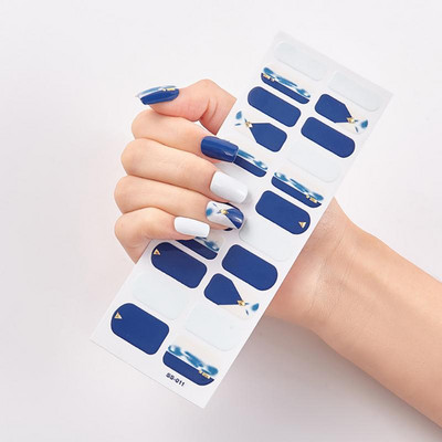 Uus toode Täiskattega küünekleebised Küüneotsad Maniküüri kaunistus Disainer Isekleepuv maniküür Creative Nailart Tips TSLM1