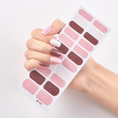 Uus toode Täiskattega küünekleebised Küüneotsad Maniküüri kaunistus Disainer Isekleepuv maniküür Creative Nailart Tips TSLM1