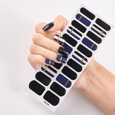 Uus toode Täiskattega küünekleebised Küüneotsad Maniküüri kaunistus Disainer Isekleepuv maniküür Creative Nailart Tips TSLM1