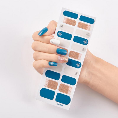 Uus toode Täiskattega küünekleebised Küüneotsad Maniküüri kaunistus Disainer Isekleepuv maniküür Creative Nailart Tips TSLM1