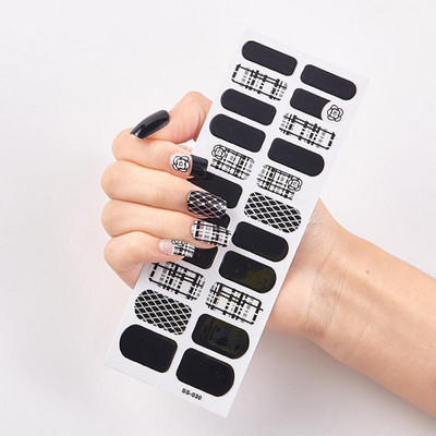 Uus toode Täiskattega küünekleebised Küüneotsad Maniküüri kaunistus Disainer Isekleepuv maniküür Creative Nailart Tips TSLM1