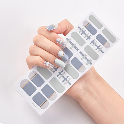 Uus toode Täiskattega küünekleebised Küüneotsad Maniküüri kaunistus Disainer Isekleepuv maniküür Creative Nailart Tips TSLM1