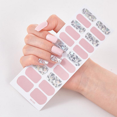 Uus toode Täiskattega küünekleebised Küüneotsad Maniküüri kaunistus Disainer Isekleepuv maniküür Creative Nailart Tips TSLM1