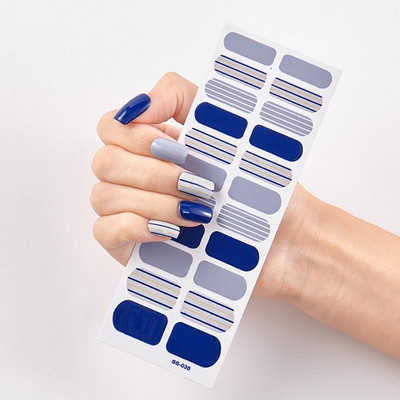 Uus toode Täiskattega küünekleebised Küüneotsad Maniküüri kaunistus Disainer Isekleepuv maniküür Creative Nailart Tips TSLM1