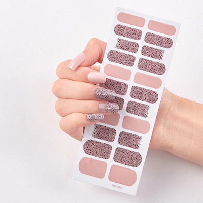 Uus toode Täiskattega küünekleebised Küüneotsad Maniküüri kaunistus Disainer Isekleepuv maniküür Creative Nailart Tips TSLM1