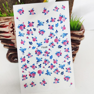 Τρισδιάστατα αυτοκόλλητα νυχιών Αυτοκόλλητα αυτοκόλλητα με σχέδιο για νύχια Παιώνια χαριτωμένα αυτοκόλλητα πεταλούδας για μανικιούρ Διακόσμηση νυχιών