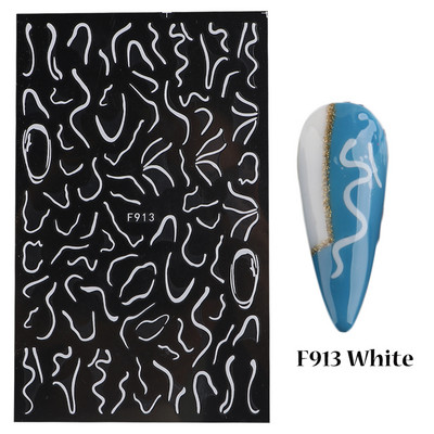 Μαύρο ασημί αστέρι 3D αυτοκόλλητο νυχιών Χρυσή καρδιά Αγγλικά γράμματα Εικόνα Αυτοκόλλητο συρόμενο φύλλο χειμερινού μανικιούρ Νυχιών Διακόσμηση NFCB