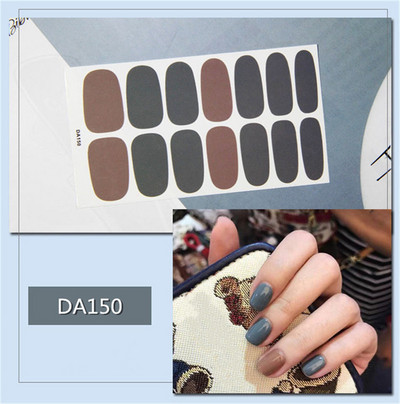 14 buc/coală autocolant lac de unghii cu leopard, împachetări adezive, autocolante impermeabile pentru unghii, decorațiuni, manichiură, livrare picătură