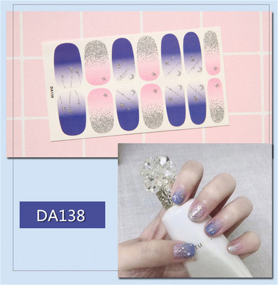 14 buc/coală autocolant lac de unghii cu leopard, împachetări adezive, autocolante impermeabile pentru unghii, decorațiuni, manichiură, livrare picătură