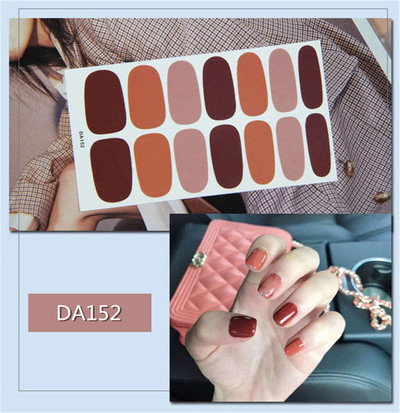 14 buc/coală autocolant lac de unghii cu leopard, împachetări adezive, autocolante impermeabile pentru unghii, decorațiuni, manichiură, livrare picătură