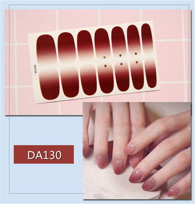 14 buc/coală autocolant lac de unghii cu leopard, împachetări adezive, autocolante impermeabile pentru unghii, decorațiuni, manichiură, livrare picătură